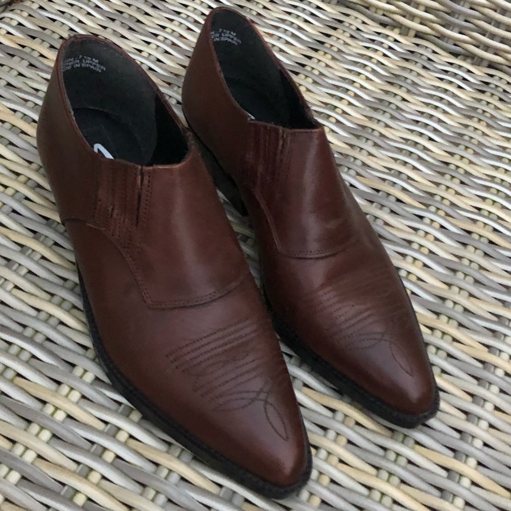 Sage Cowboy Boots 7.5 Shooties Spain Leather